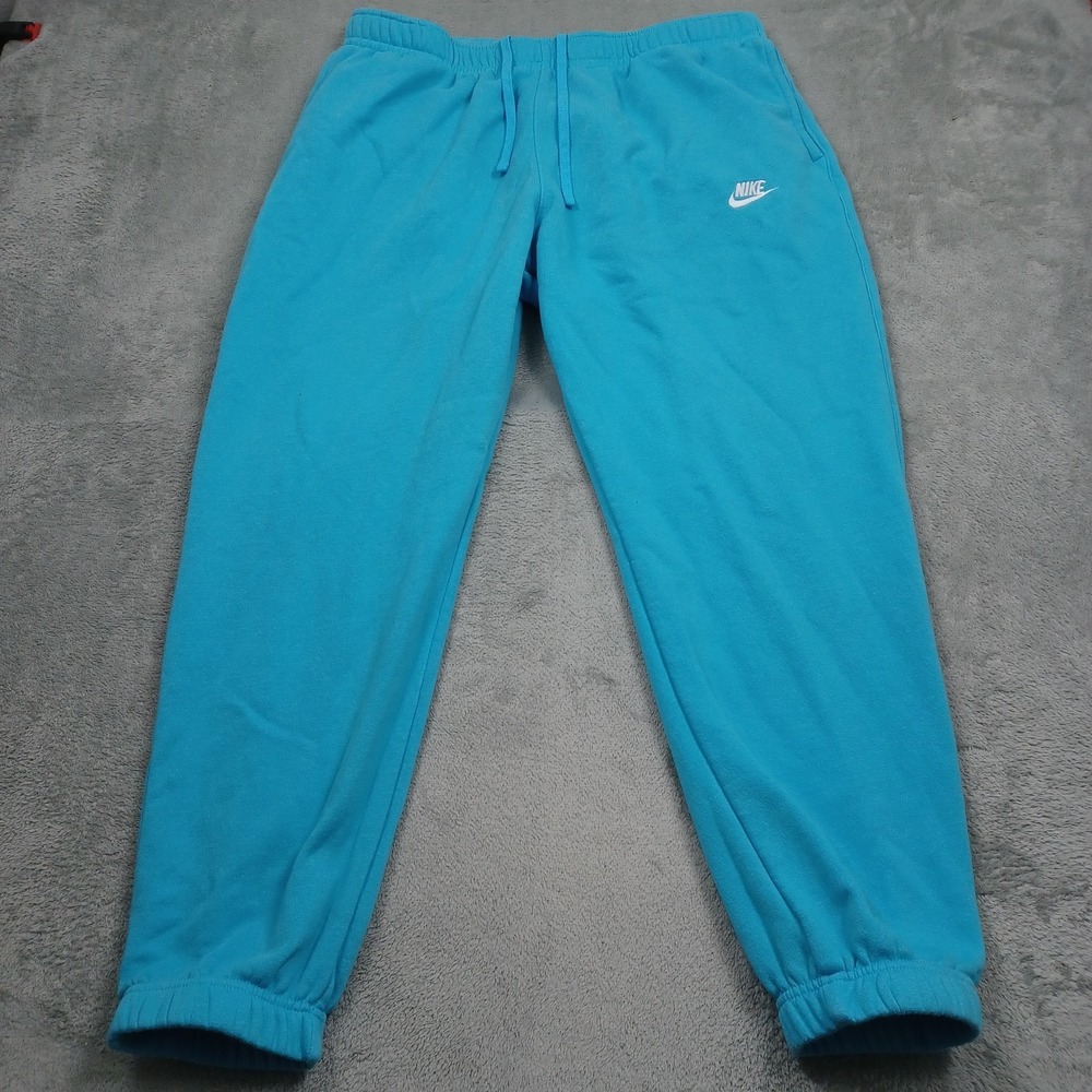 Nike Joggers Mens XXL Blue Fleece Casual Drawstring Activewear Pockets
